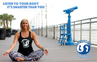 Barefoot Yoga website banner and Facebook marketing.